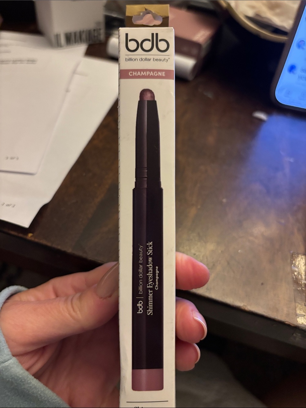 Billion Dollar Beauty~ Shimmer Eyeshadow Stick – Champagne Sexy NIB - Picture 2 of 5